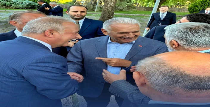 Kadem Mete ile Binali Yıldırım'dan Samimi Görüntüler